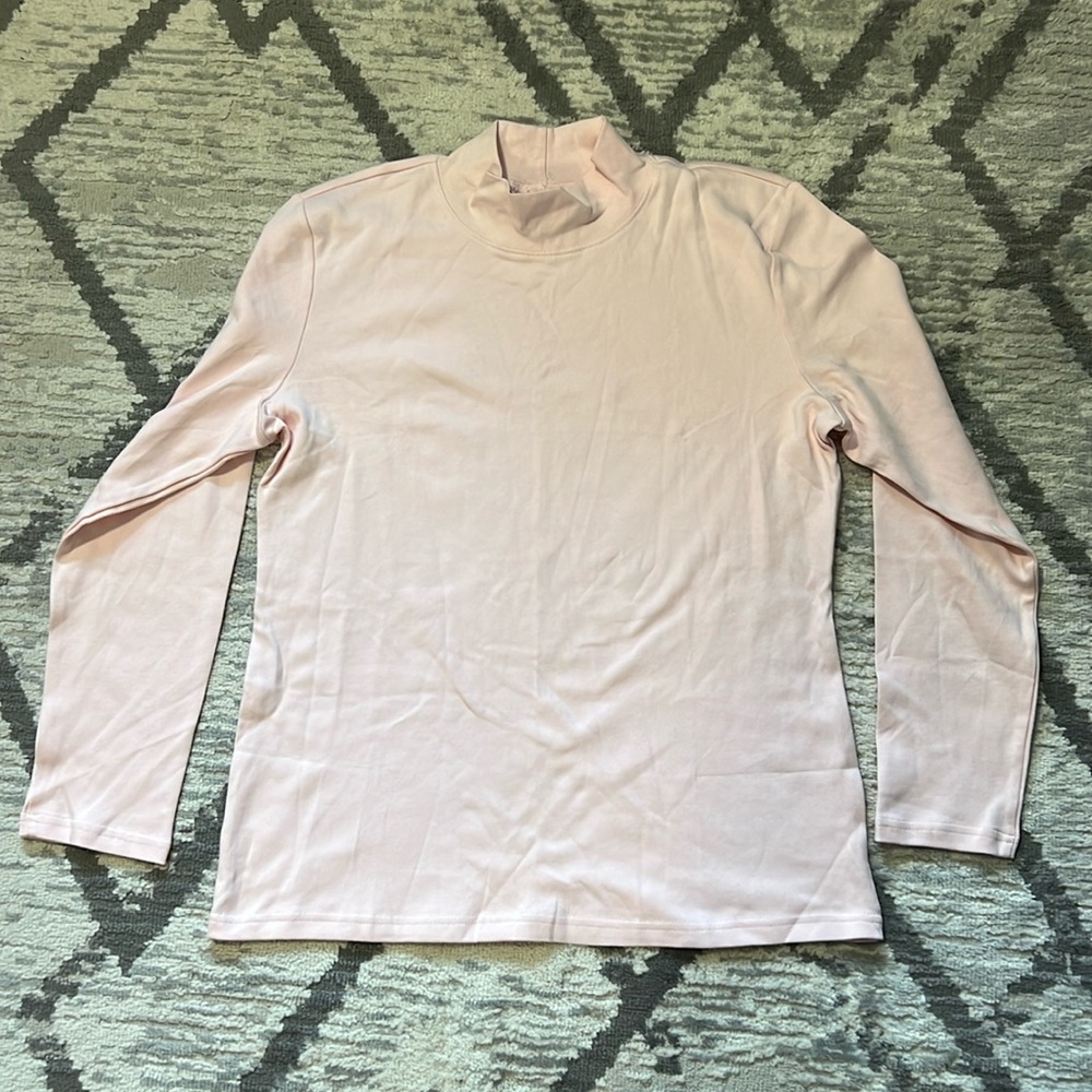 Karen Scott Pastel Pink Long Sleeve Size L
